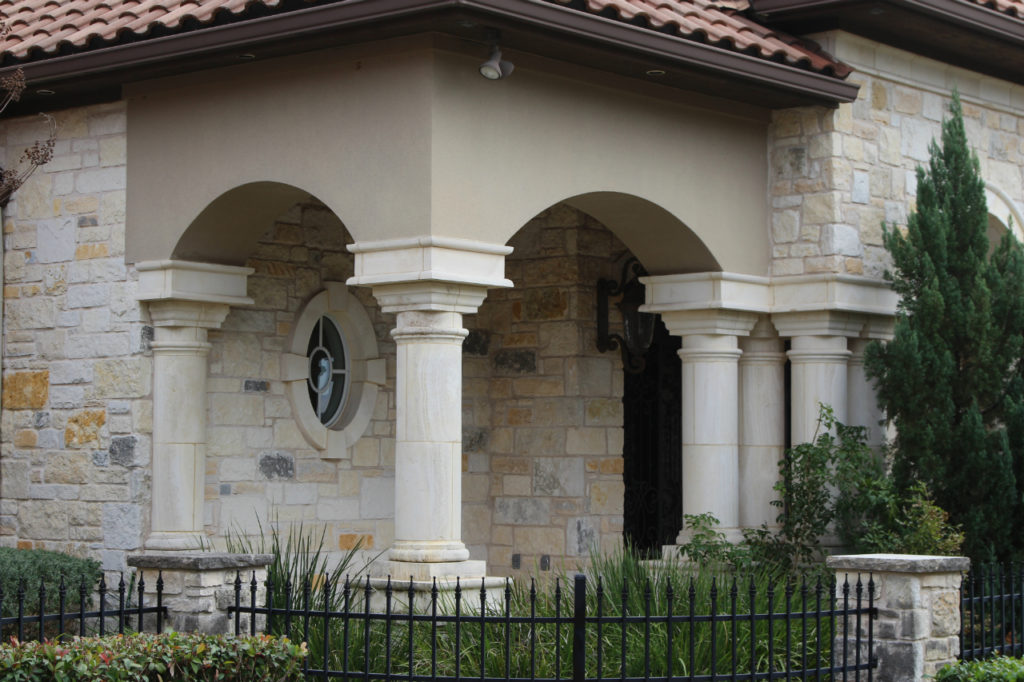 Custom Limestone Columns