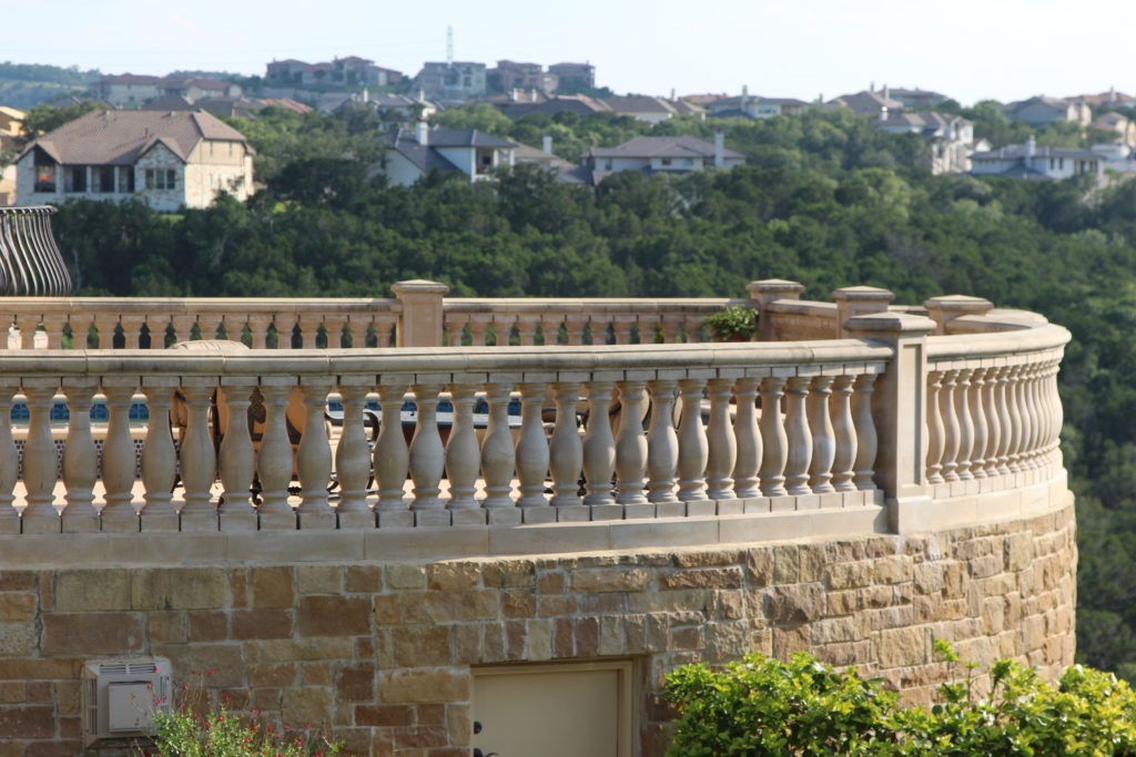 Custom Limestone Balustrade