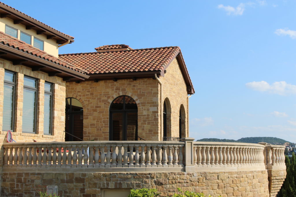 Custom cut Limestone Balustrade Austin, Texas