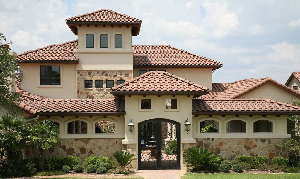 Antique Brown and Gold Flagstone