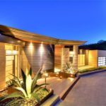 Curvilinear Buff Lueders limestone cladding