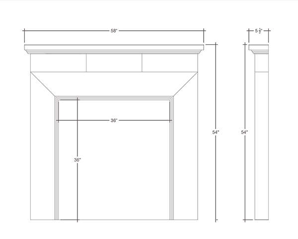 MODULAR FIREPLACE SKETCH