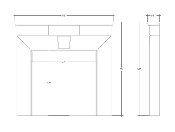 MODULAR FIREPLACE SKETCH